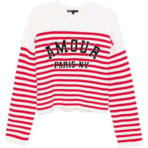 Maje maglione con ricamo - toni neutri