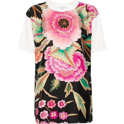 Pierre-Louis Mascia t-shirt a fiori - bianco