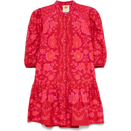 FARM Rio abito corto a fiori - rosso