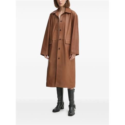 HERSKIND cappotto con bottoni - marrone