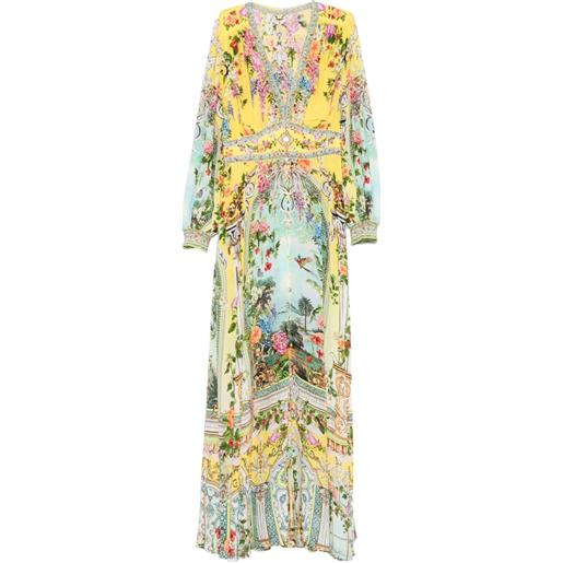 Camilla abito con stampa - giallo