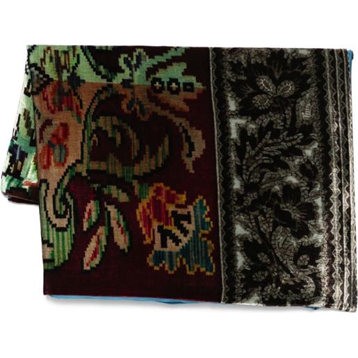 Pierre-Louis Mascia foulard a fiori - marrone
