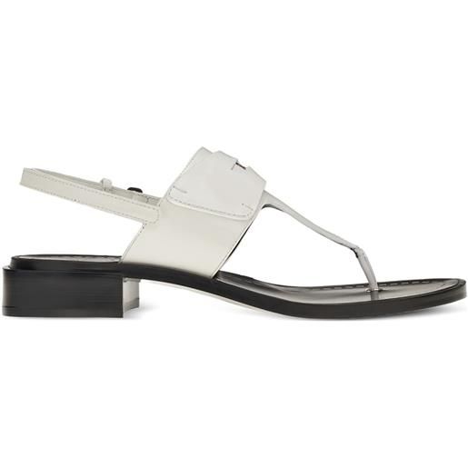 Ferragamo sandali nya con cinturino alla caviglia - bianco