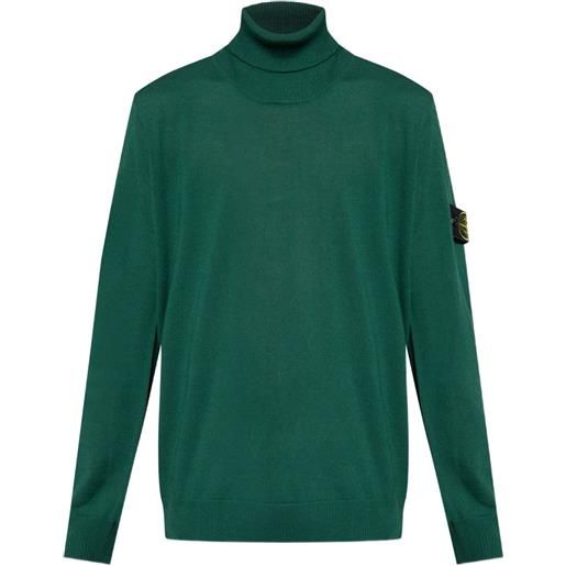 Stone Island maglione a collo alto - verde