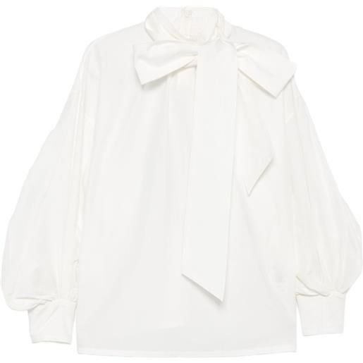 ZIMMERMANN blusa con cintura - bianco