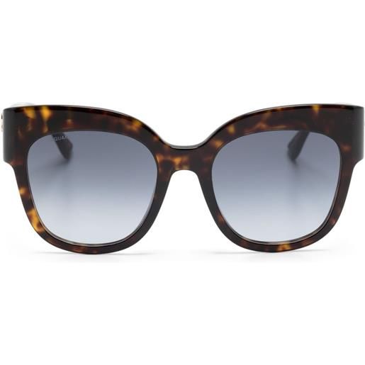 DSQUARED2 EYEWEAR occhiali da sole a farfalla hype - marrone