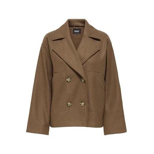 ONLY jacket onlnancy life-giacca noos otw, crema di cocoa, s donna