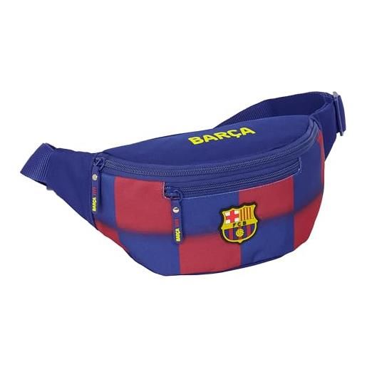 Safta f. C. Barcellona 1ª attrezzatura 25/26 - marsupio con tasca esterna, ideale per giovani e bambini di diverse età, comodo e versatile, qualità e resistenza, 23 x 9 x 12 cm, blu/granata, m, casual