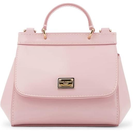 Dolce&Gabbana Kids borsa a tracolla sicily mini in vernice