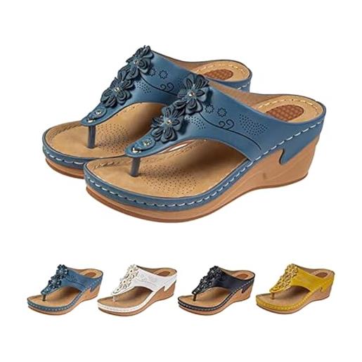 Sandali Donna Con Supporto Plantare - Sandali Ortopedici Comodi E Regolabili Per Passeggio