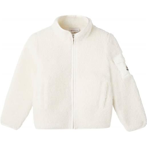 Moncler Enfant pullover in teddy con zip