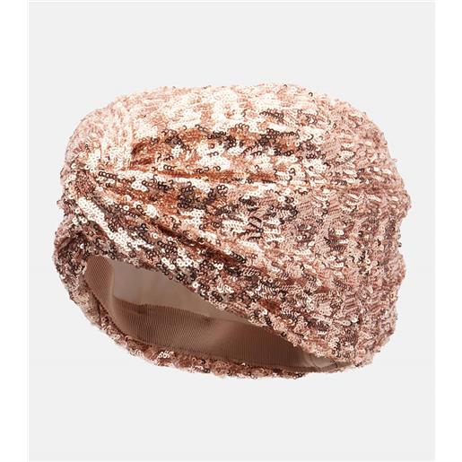 Valentino cappello vlogo con paillettes