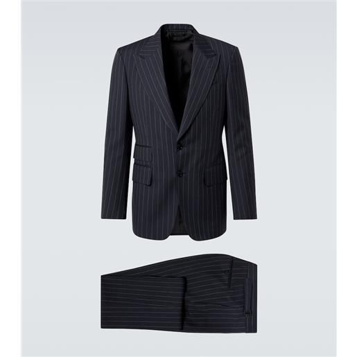 Tom Ford abito gessato in lana e mohair