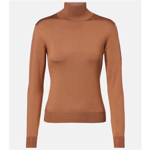 Ralph Lauren Collection lupetto in jersey di misto seta