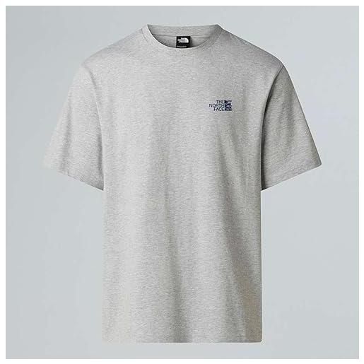 The North Face unisex run graphic relaxed t-shirt tnf light grey heather xl