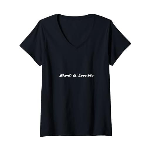Statement Blend donna short & lovable maglietta con collo a v