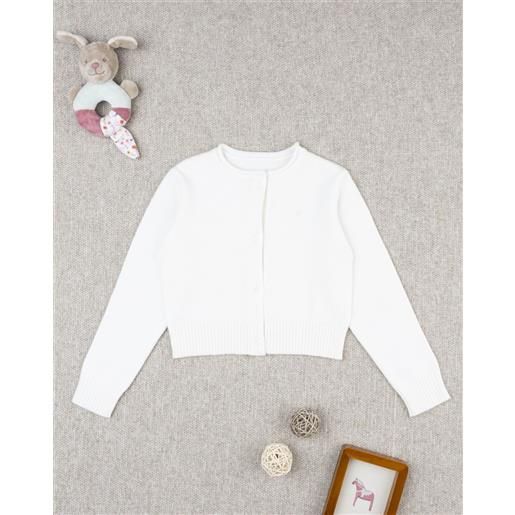 Prénatal cardigan bambina bianco girocollo