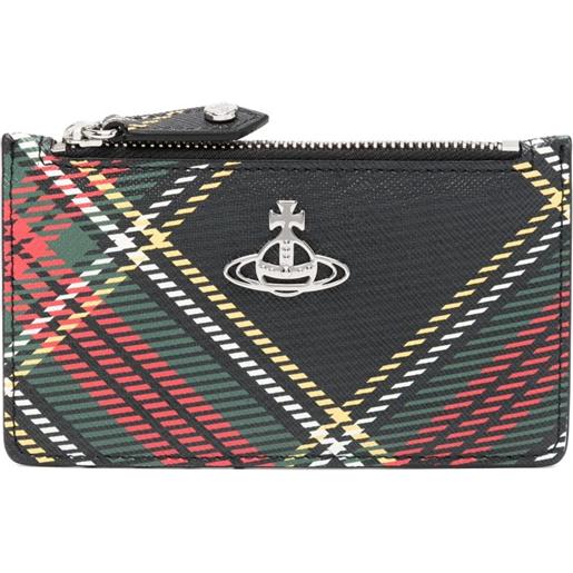 Vivienne Westwood portacarte con placca orb - nero