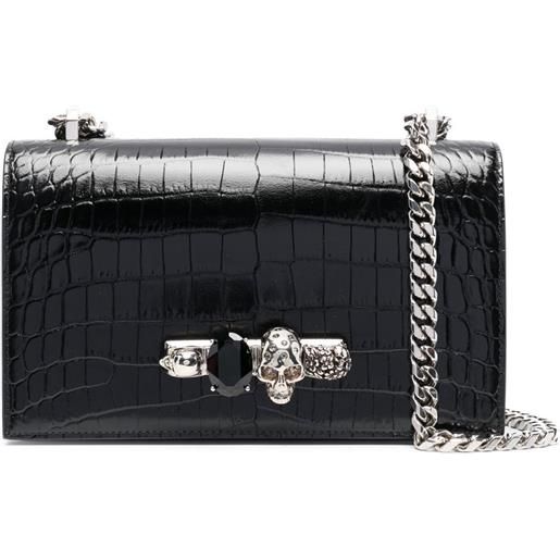 Alexander McQueen borsa a tracolla - nero