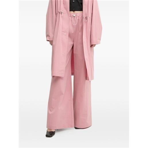 MOSCHINO JEANS pantaloni con coulisse - rosa