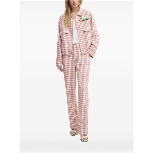 MOSCHINO JEANS giacca a quadretti - rosso