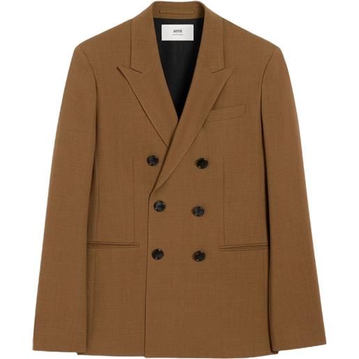 AMI Paris completo doppiopetto in lana - marrone