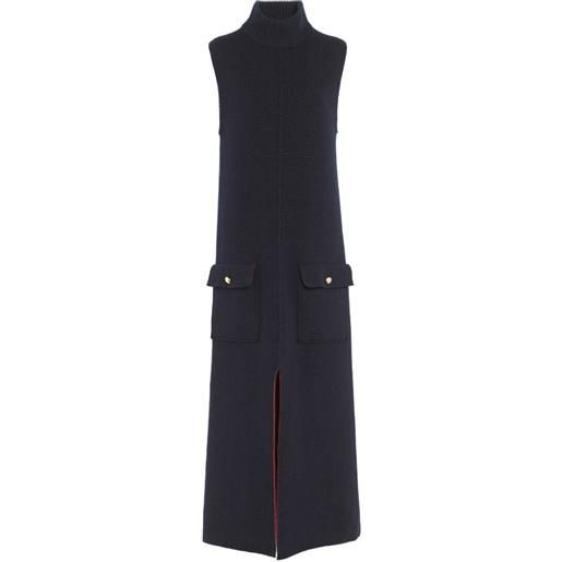 Barrie abito midi a collo alto - nero