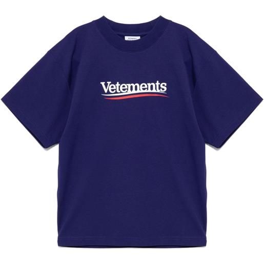 Vetements Kids t-shirt con stampa - viola