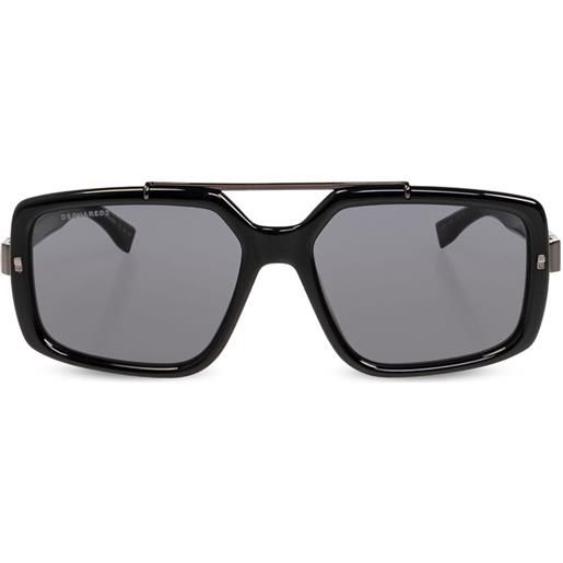 DSQUARED2 EYEWEAR occhiali da sole con montatura stile pilota - nero