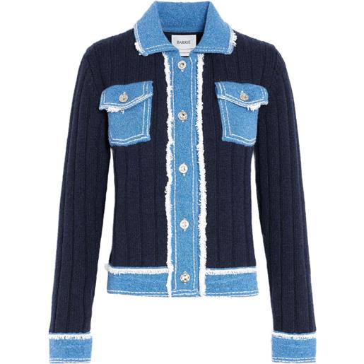 Barrie giacca denim a coste - blu