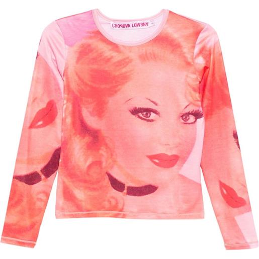 Chopova Lowena t-shirt pinky - rosso
