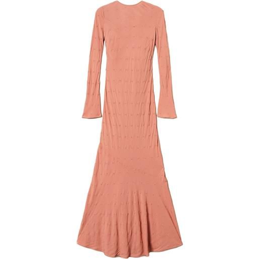TWINSET abito lungo con decorazione - rosa