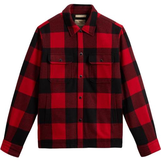 Woolrich giacca-camicia a quadri - rosso