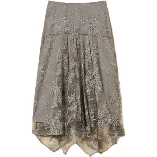 TWINSET gonna midi asimmetrica - grigio
