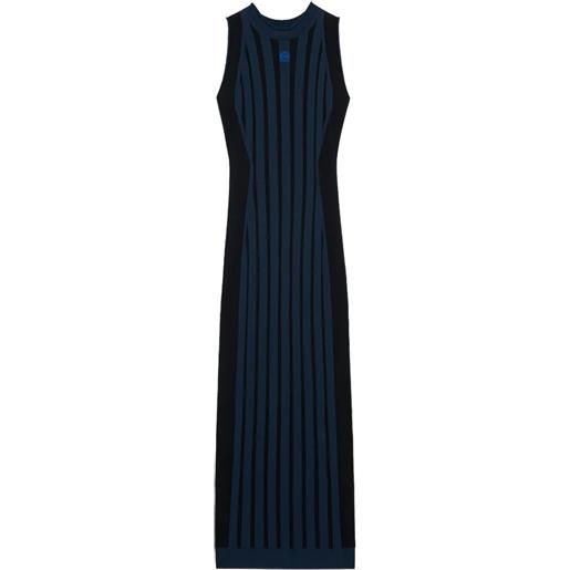 LOEWE abito midi smanicato a righe - blu