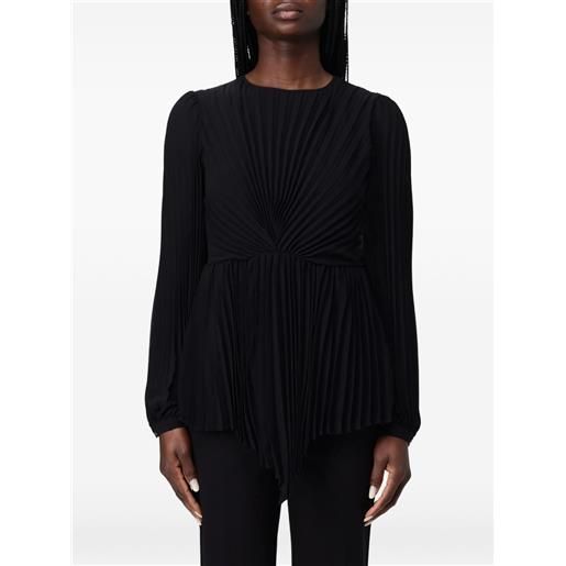 TWINSET top plissettato - nero