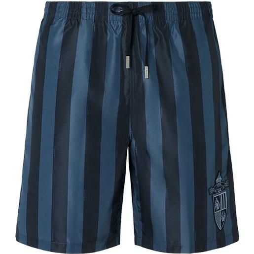 FENDI costume intero a righe - blu