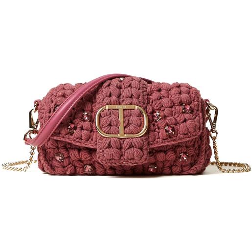 TWINSET borsa a tracolla amie con decorazione - rosa