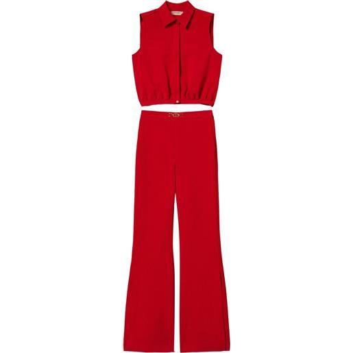 TWINSET tuta intera smanicata - rosso