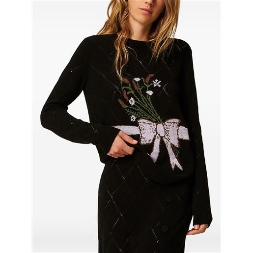 TWINSET gonna a rombi - nero