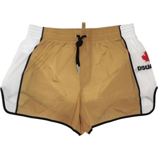 DSQUARED2 costume da bagno con coulisse - marrone