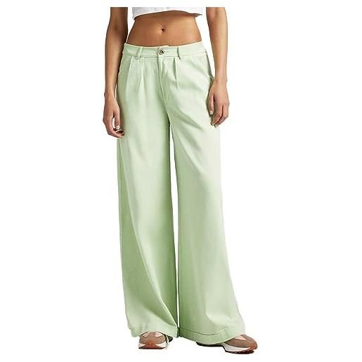 Pepe Jeans monna , pantaloni donna, verde (bleach verde), m