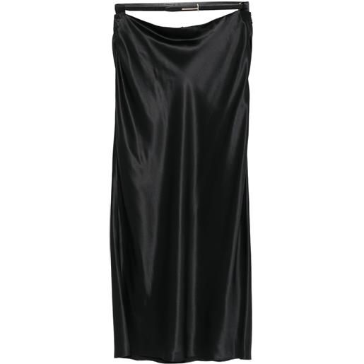 TOM FORD gonna lunga in seta - nero