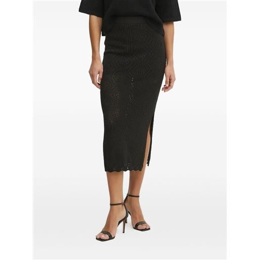 Liviana Conti gonna midi in maglia - nero