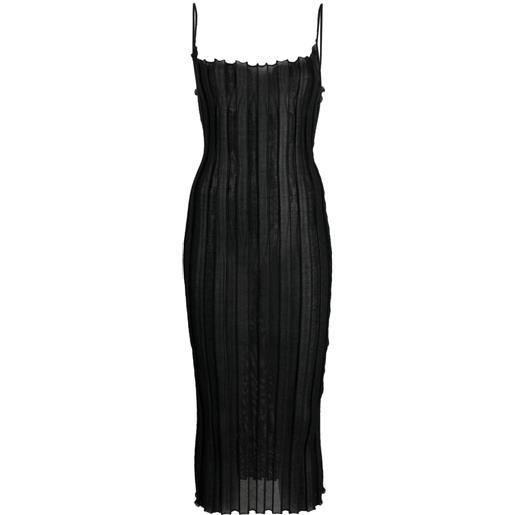 A. ROEGE HOVE abito corto katrine a coste - nero