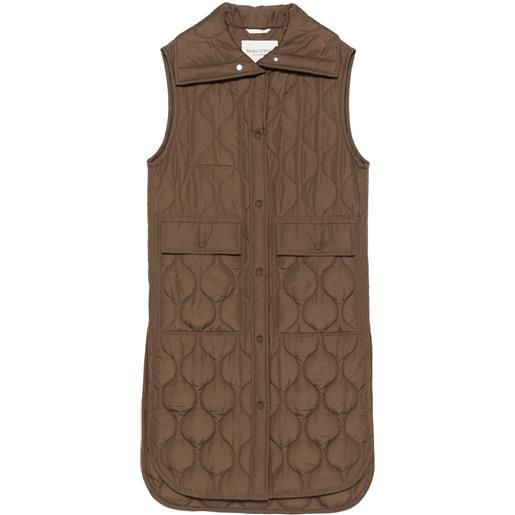 Marc O'Polo cappotto smanicato trapuntato - marrone
