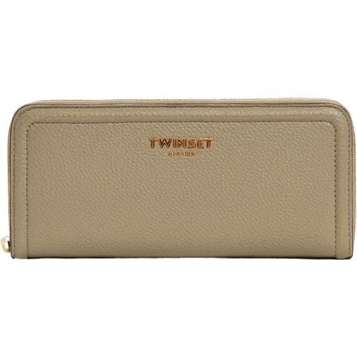 TWINSET portafoglio zip-around twinset milano in ecopelle