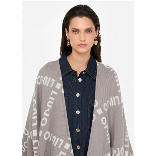 LIU JO SPA 2f5033 poncho logo maxi liu jo. 