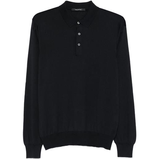 Tagliatore polo pablo a maniche lunghe - blu