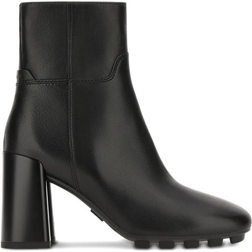 Hogan stivali ida in pelle 90mm - nero